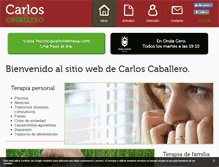 Tablet Screenshot of carloscaballero.net